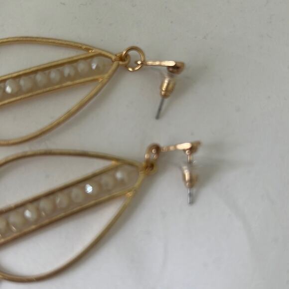 Ashley Cooper Dangle Crystal turquoise Earrings - Picture 7 of 8